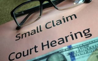 Close up shot of small claim court - OC Paralegal document preparation.