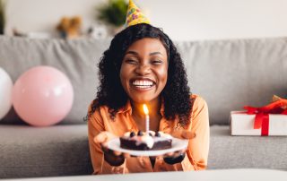 Celebrating You - Woman Holding Cake