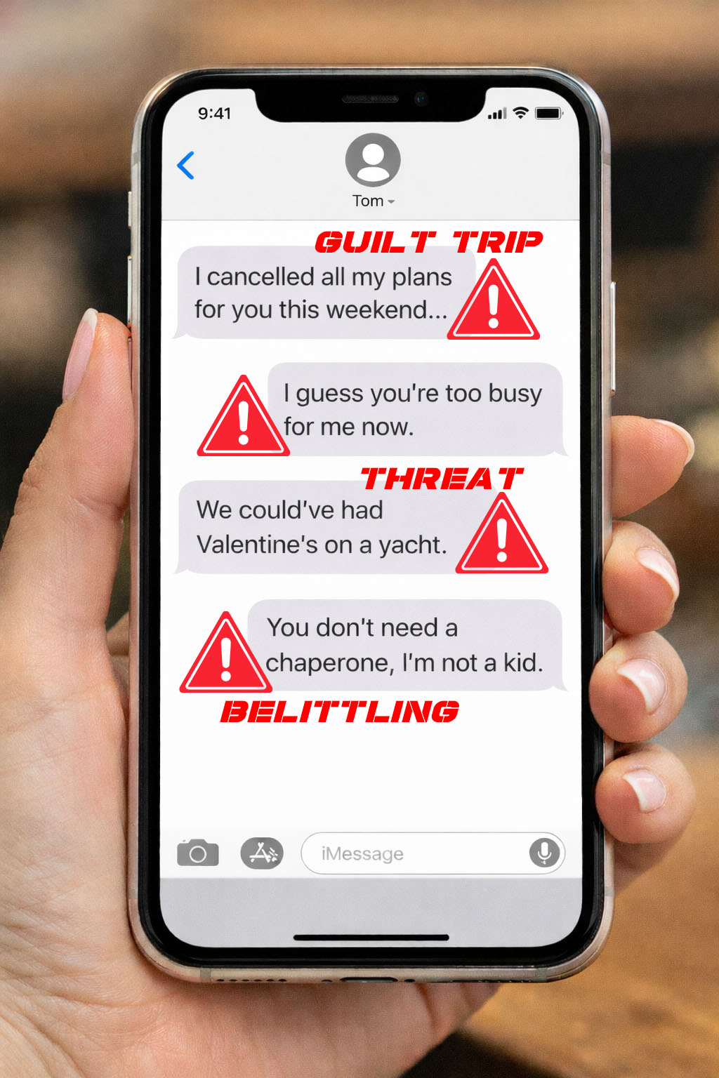 Cellphone Text Message Warnings
